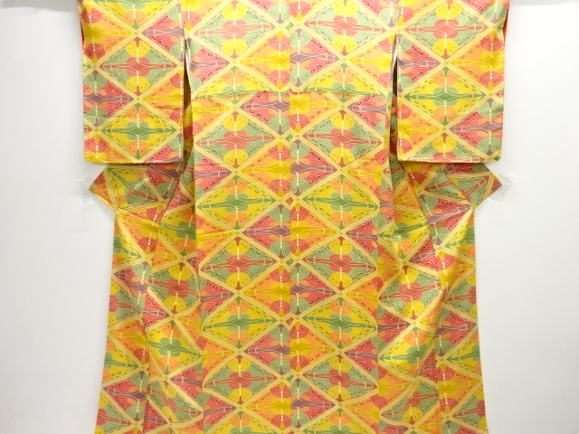 JAPANESE KIMONO / KOMON / DIAGONAL GRID